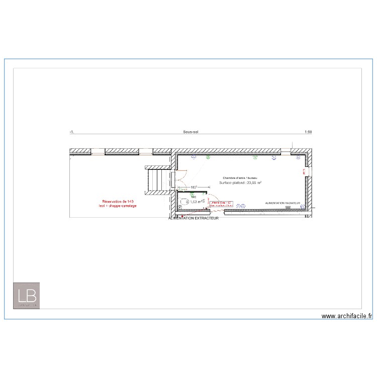 CHESI/GAUTHIER SOUS SOL. Plan de 0 pièce et 0 m2