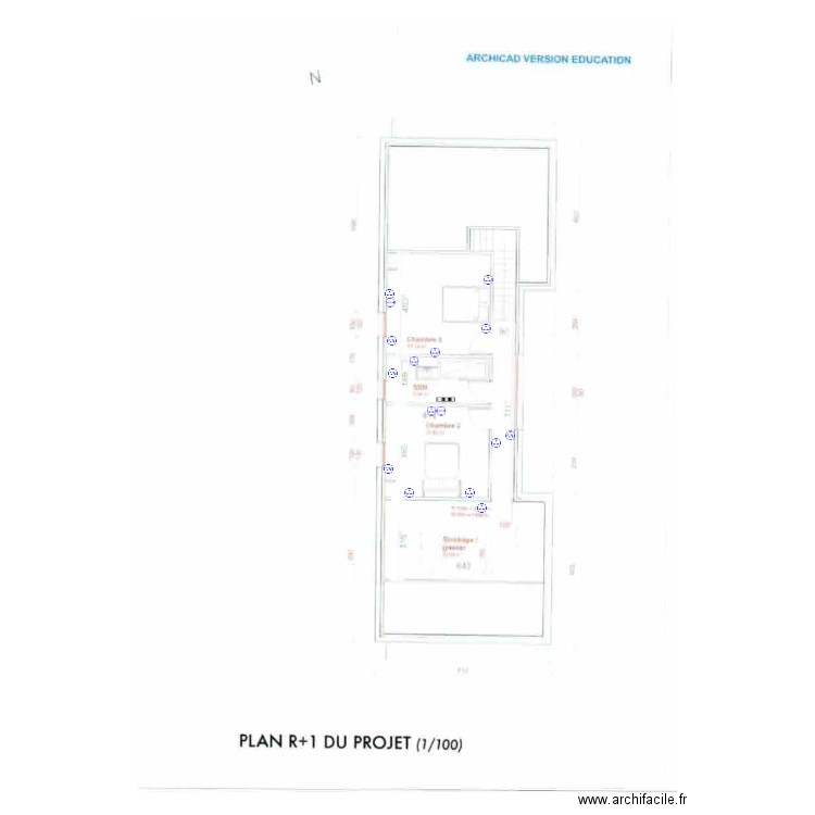 plan étage jeremy. Plan de 0 pièce et 0 m2