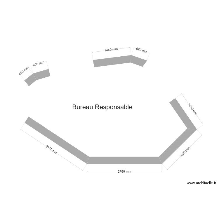 Plan Interior's Bureau Responsable. Plan de 0 pièce et 0 m2