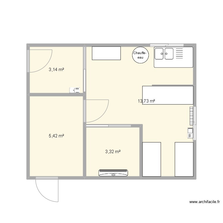algeco 3. Plan de 0 pièce et 0 m2