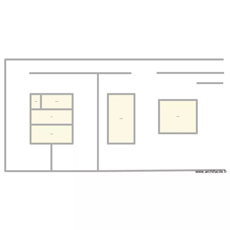 plan 1050m. Plan de 6  et 163 m²