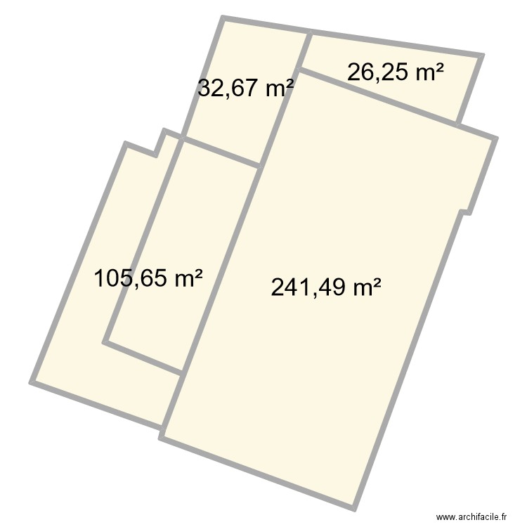 76475 Salle Ragot. Plan de 4 pièces et 406 m2