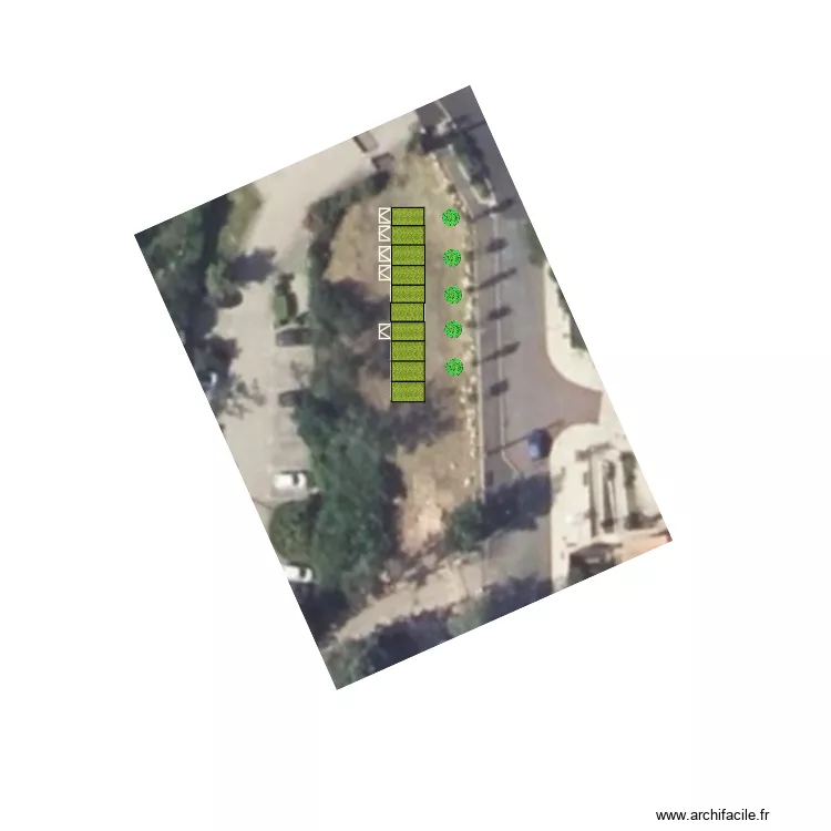 TERRAIN ET GARAGES. Plan de 10  et 149 m²