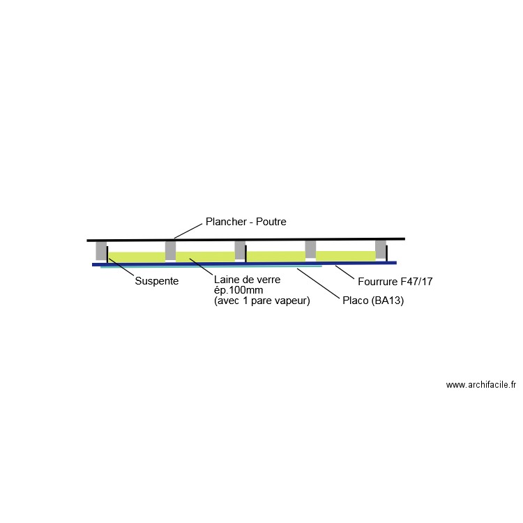 Isolation. Plan de 0 pièce et 0 m2