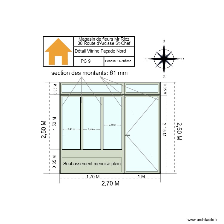 Détails graphique Vitrine 2. Plan de 0 pièce et 0 m2
