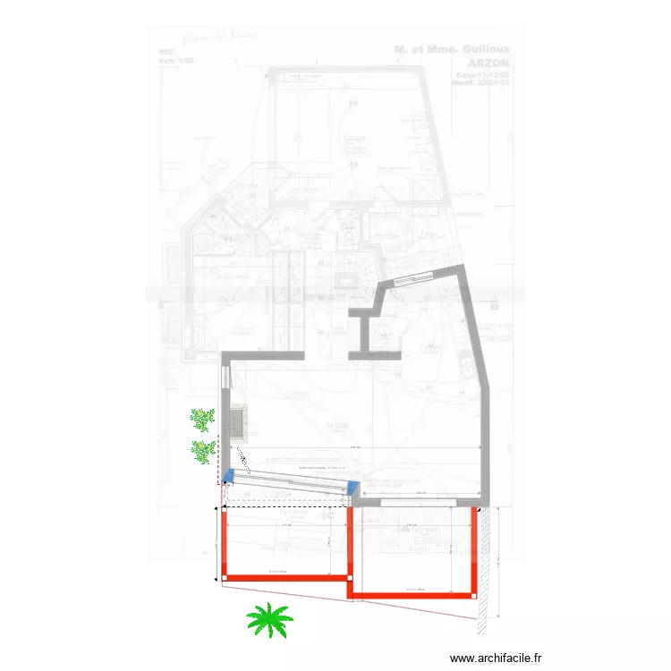 Arzon projet pergola. Plan de 