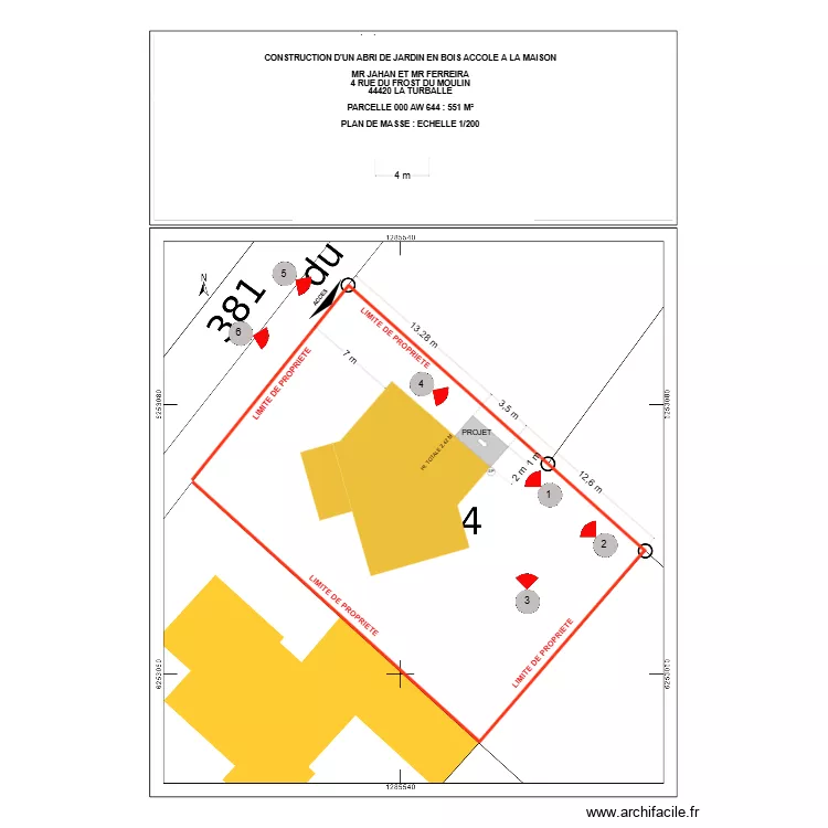 DP 2 JAHAN. Plan de 
