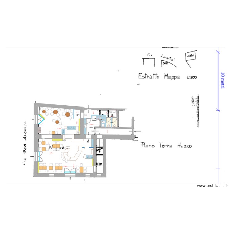Projet 2 - AVP3 - RDC - Niveau 0. Plan de 1 pièce et 3 m2