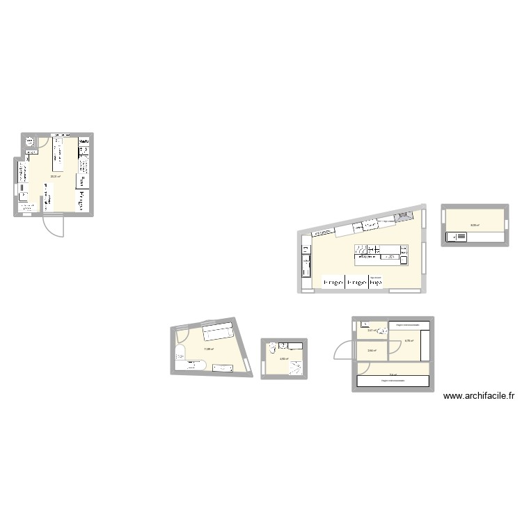 cuisine lama 1. Plan de 0 pièce et 0 m2