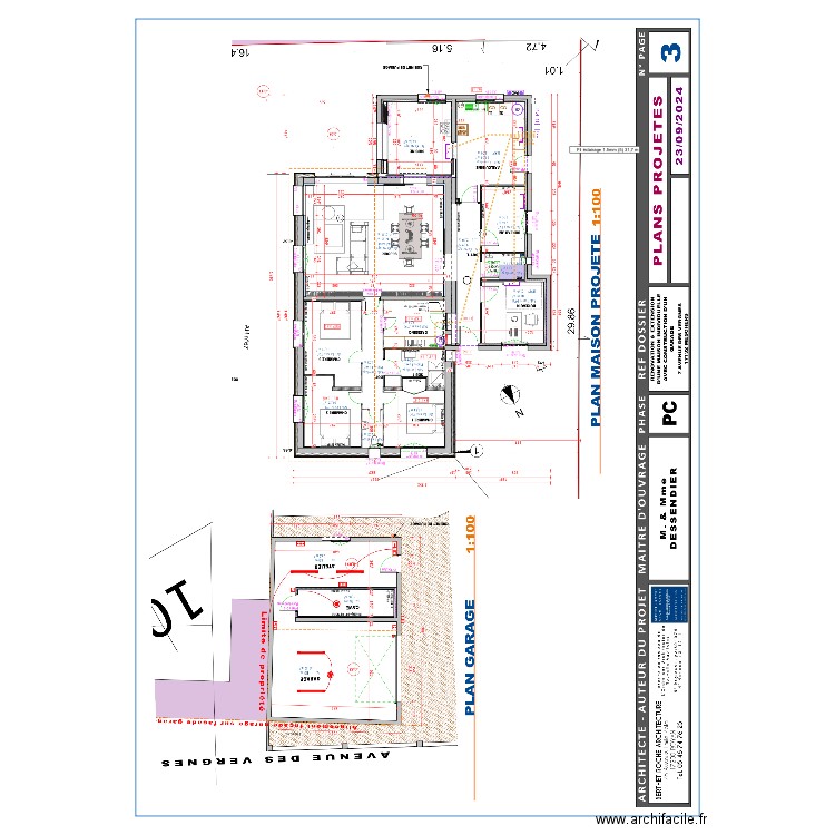 Plan Clim DESSENDIER. Plan de 0 pièce et 0 m2