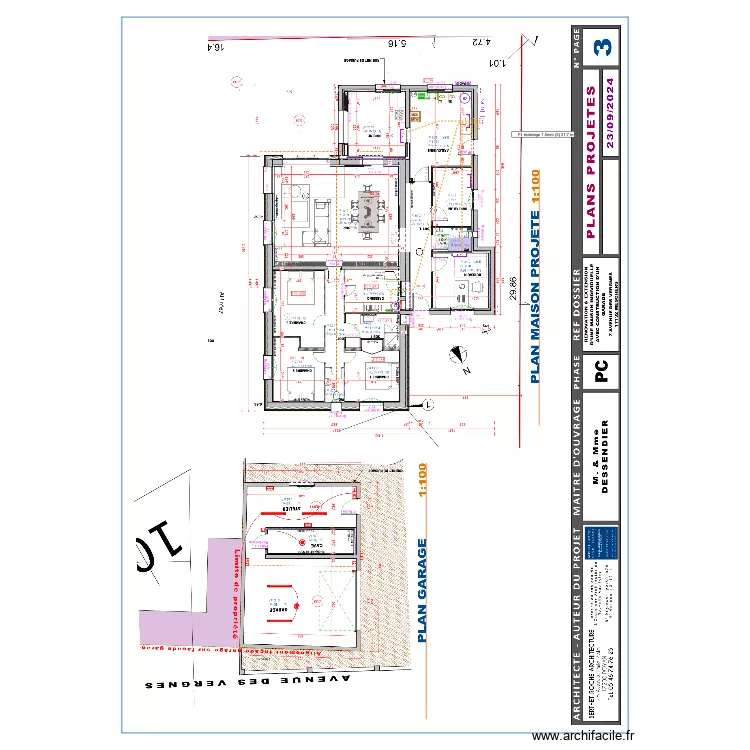 Plan Clim DESSENDIER. Plan de 