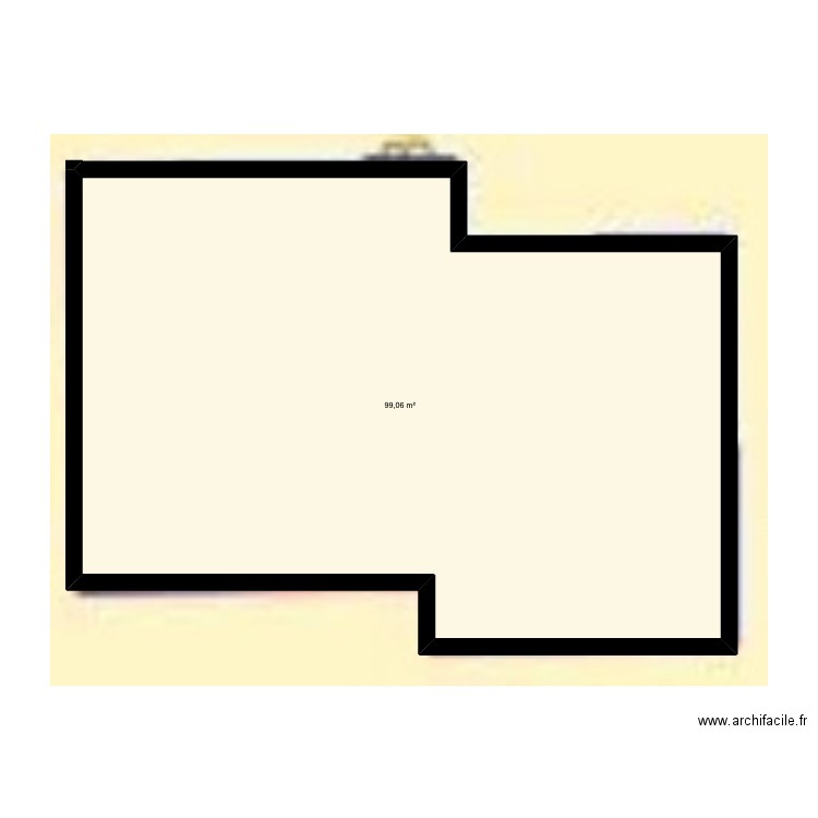 baaltje. Plan de 1 pièce et 99 m2