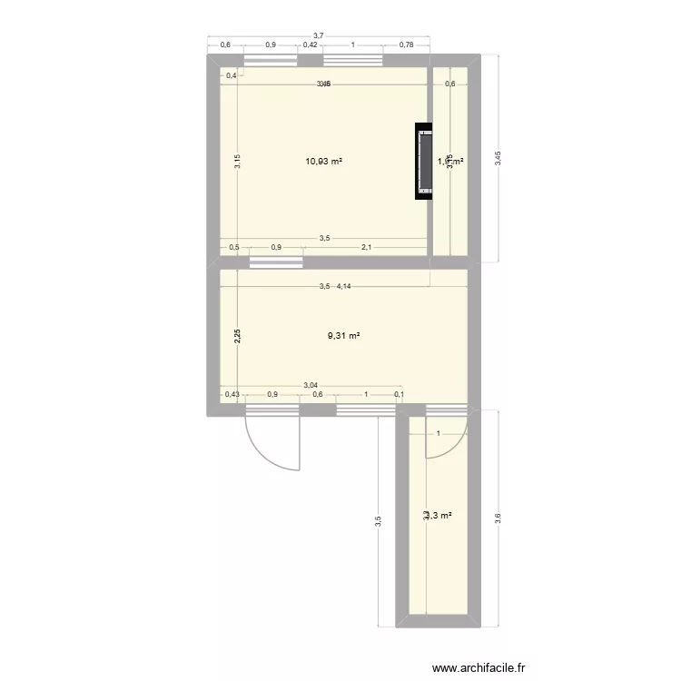 Petite maison. Plan de 4 et 25 m² Petite maison. Plan de 4 et 25 m²