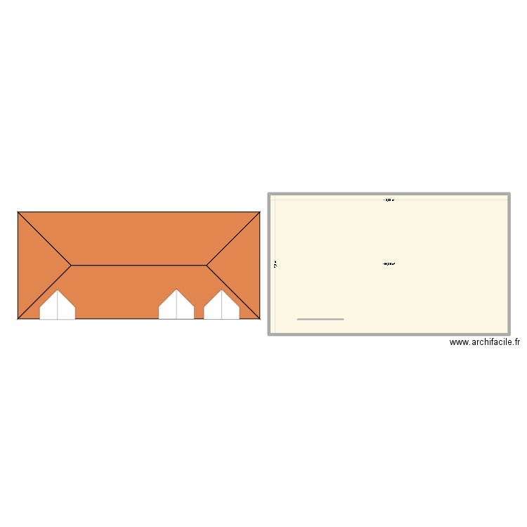 Jacobine plan. Plan de 1 pièce et 104 m2