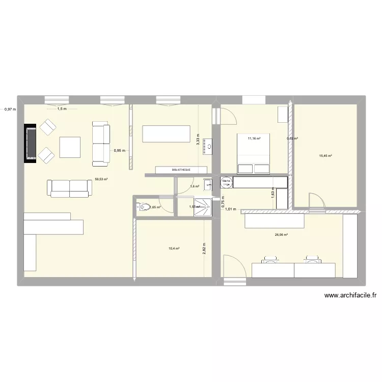 MALICORNE TRAVAUX EX 1. Plan de 
