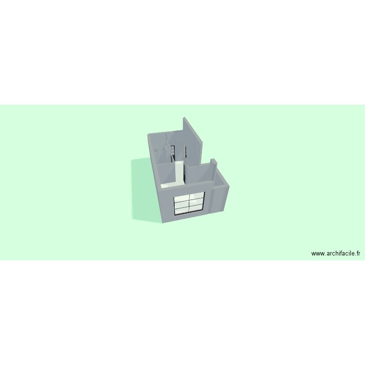 ISOLA mezzanine. Plan de 6 pièces et 29 m2