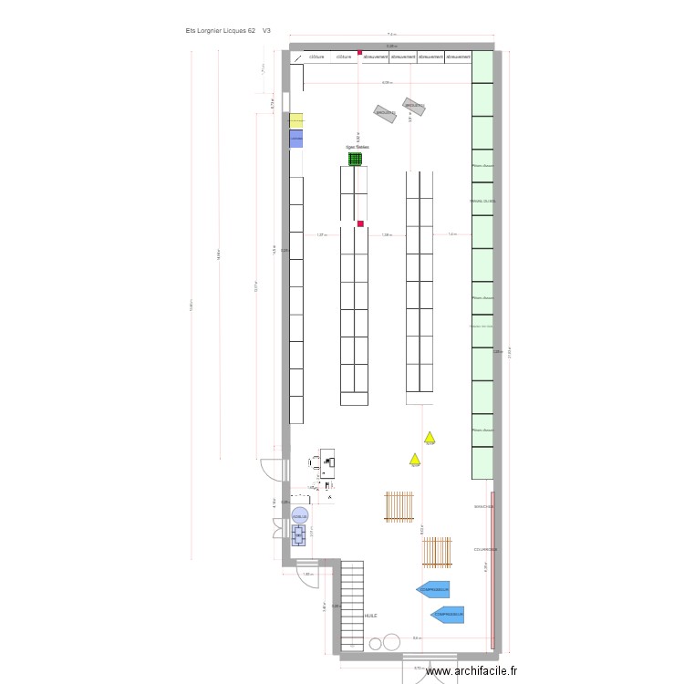 ETS LORGNIER LICQUES 62  V4. Plan de 0 pièce et 0 m2