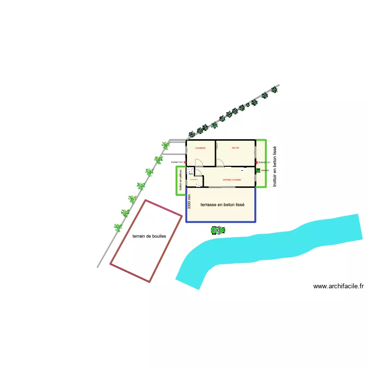 MAISON CHATEAU SUR LOIR 20. Plan de MAISON CHATEAU SUR LOIR 20. Plan de