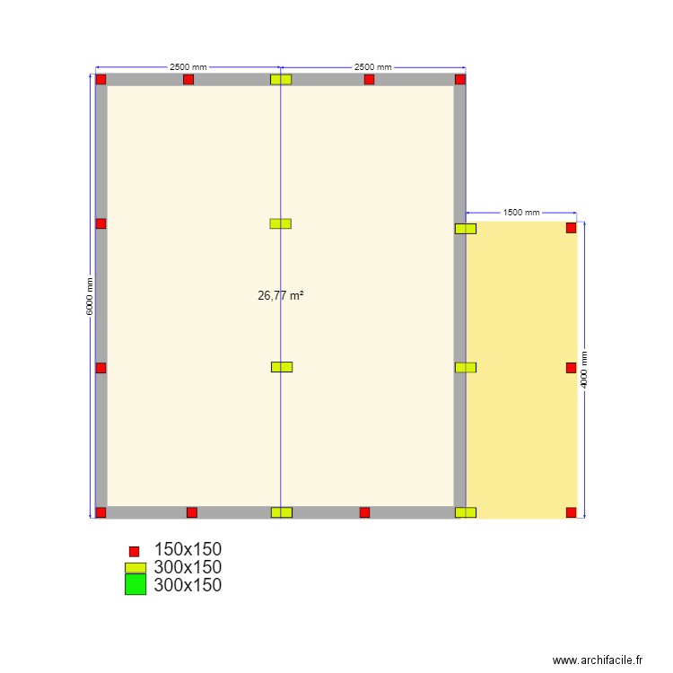 Крым 2м сваи +. Plan de 2 pièces et 32 m2