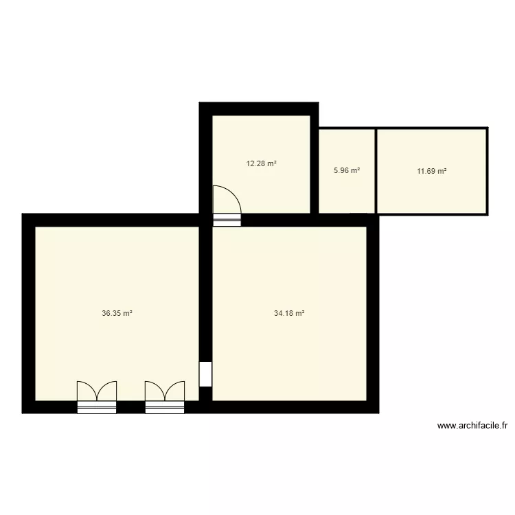 Double coloc 491 chemin de delpech montauban. Plan de 5  et 100 m²