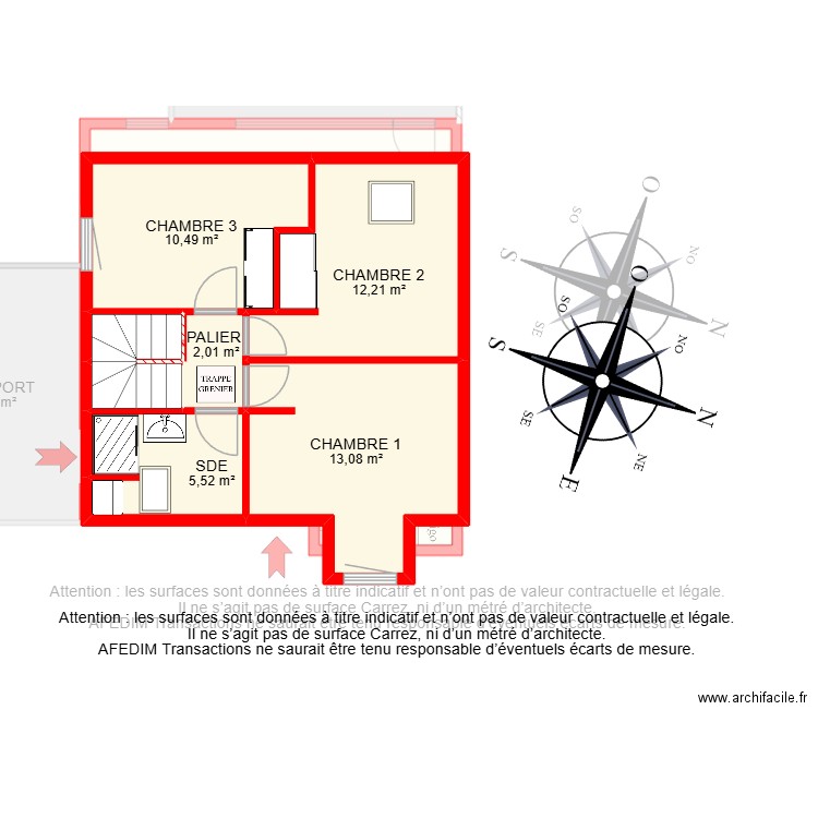 BI 31080 -. Plan de 18 pièces et 141 m2