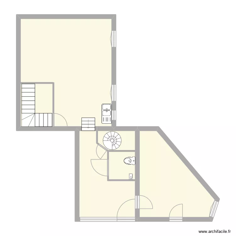 Atelier 03-2026. Plan de 3  et 69 m²