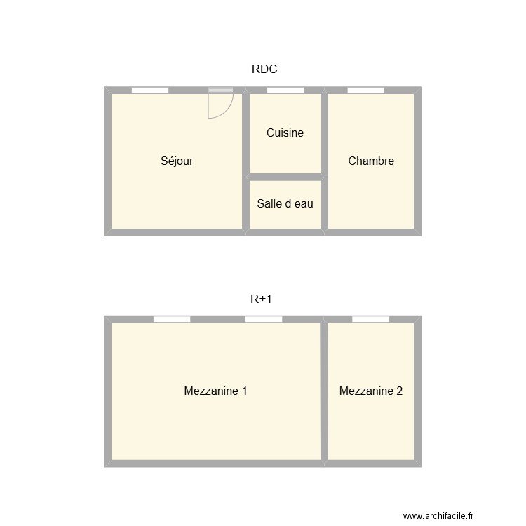 2504 CALVEZ MAISON VIEILLE. Plan de 6 pièces et 21 m2