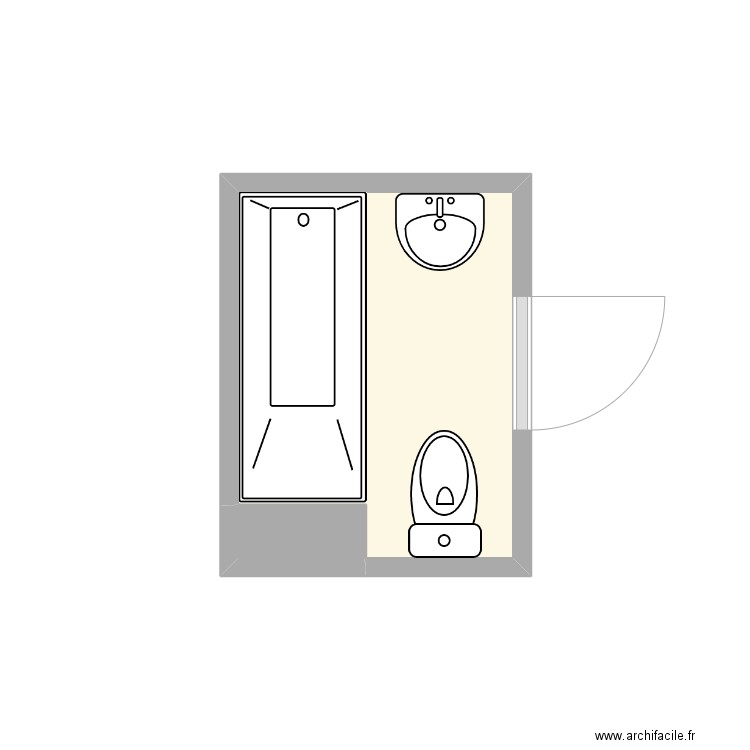 Matray Actuel. Plan de 2 pièces et 3 m2