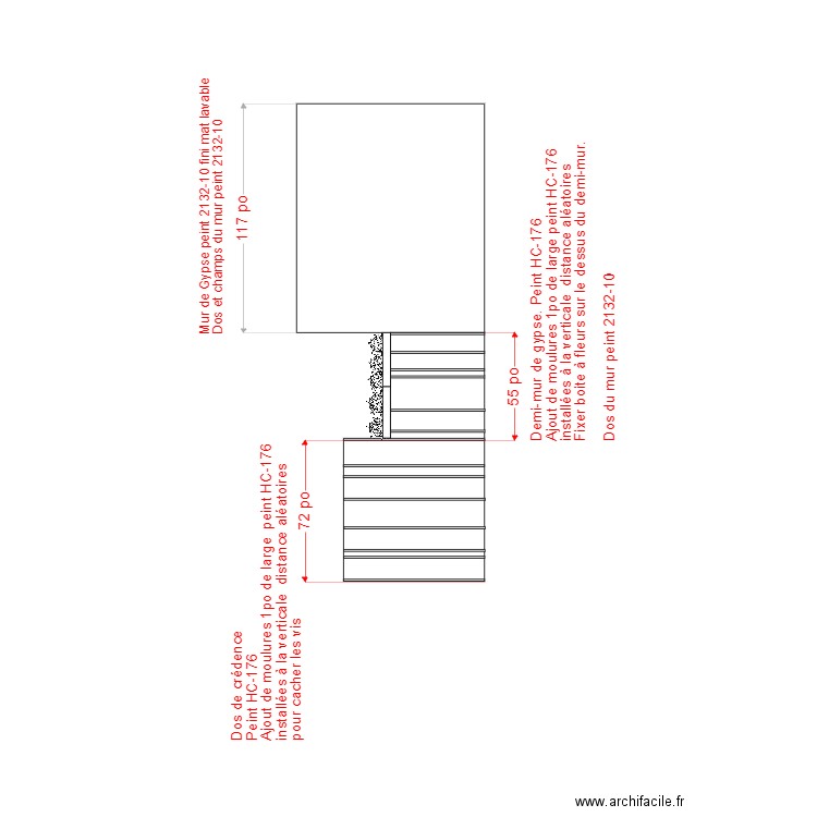 TBB Mur V. Plan de 0 pièce et 0 m2