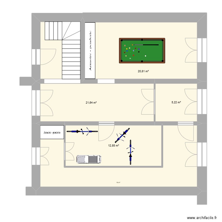 RDC HOTEL aménagement. Plan de 0 pièce et 0 m2