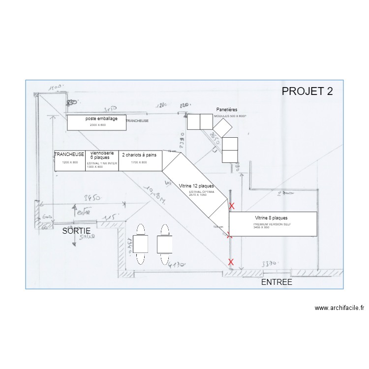 MOURIERS. Plan de 0 pièce et 0 m2