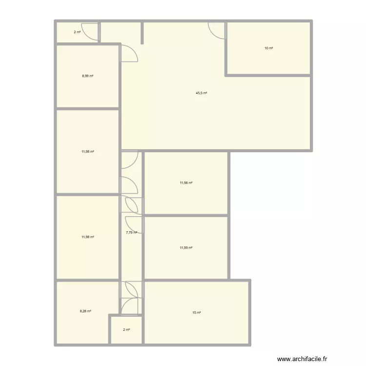Plan 3. Plan de 12 Pièces et 147 m²