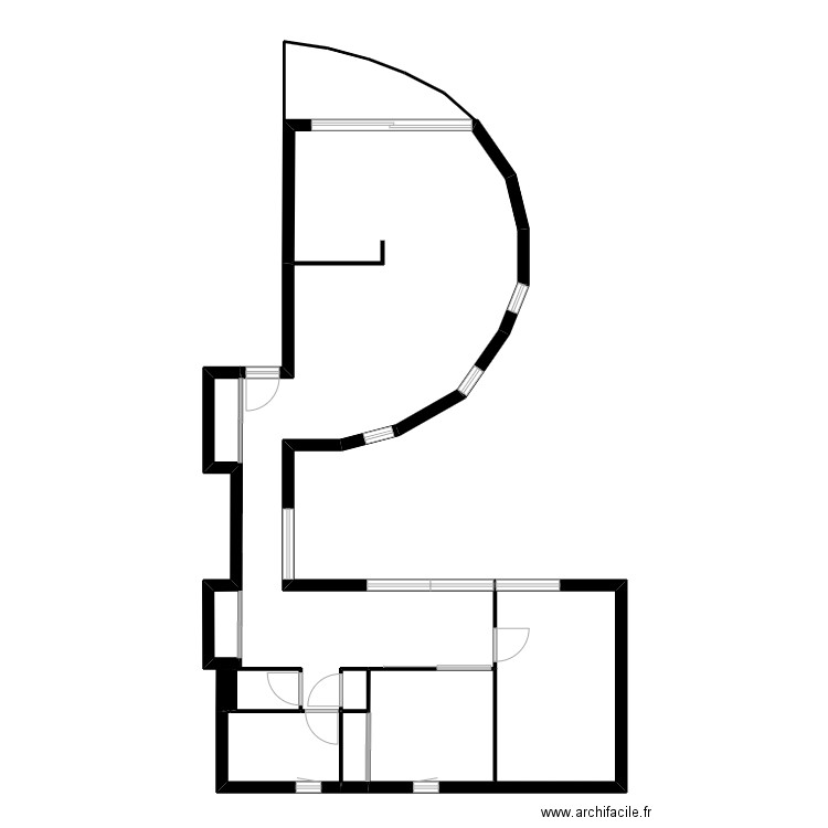 laveyron. Plan de 6 pièces et 30 m2