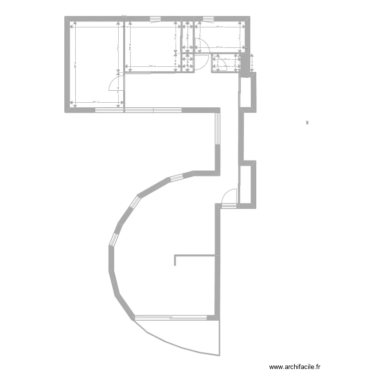 laveyron. Plan de 6  et 30 m²
