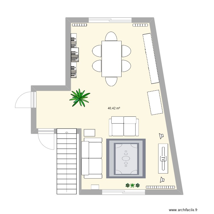 Salon-SAM. Plan de 0 pièce et 0 m2