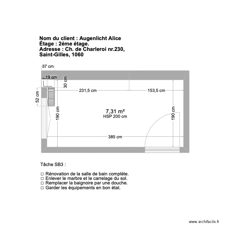 DIU_2éme étage - S02824. Plan de 0 pièce et 0 m2