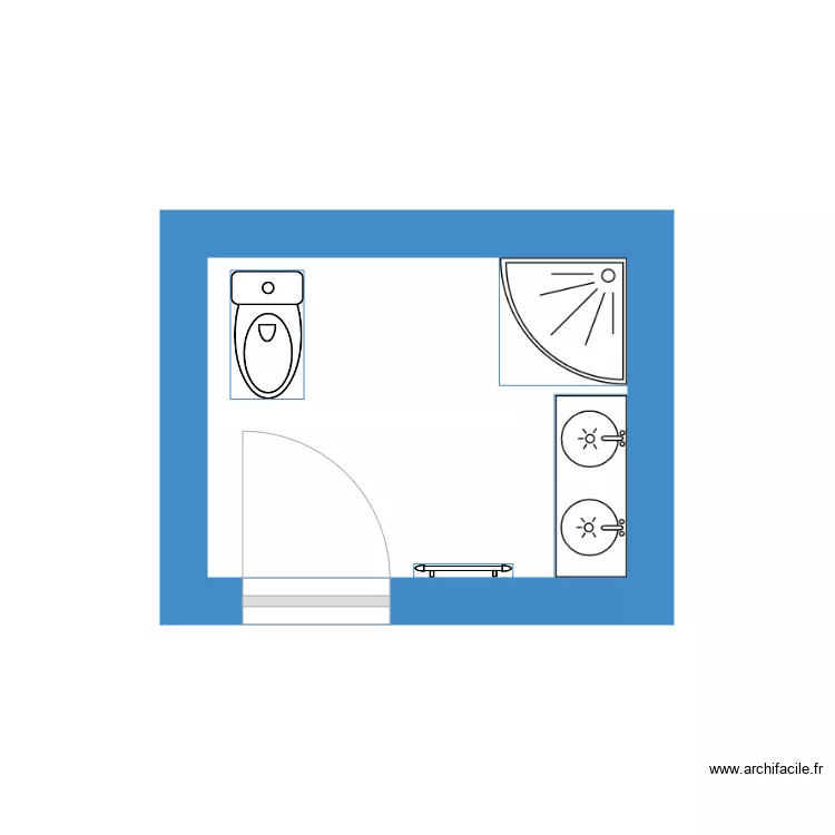 MAGU. Plan de 1 pièce et 4 m²