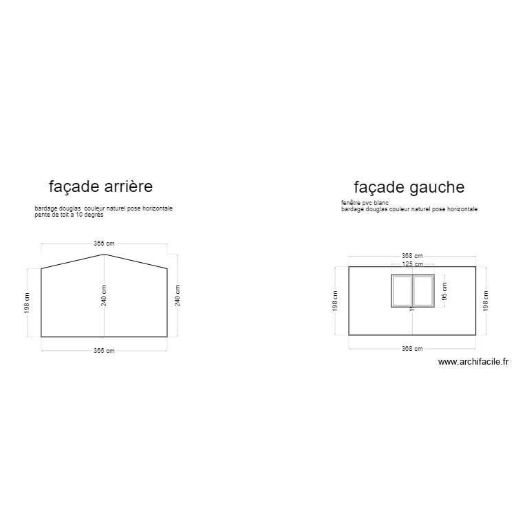 facade gauche1. Plan de facade gauche1. Plan de