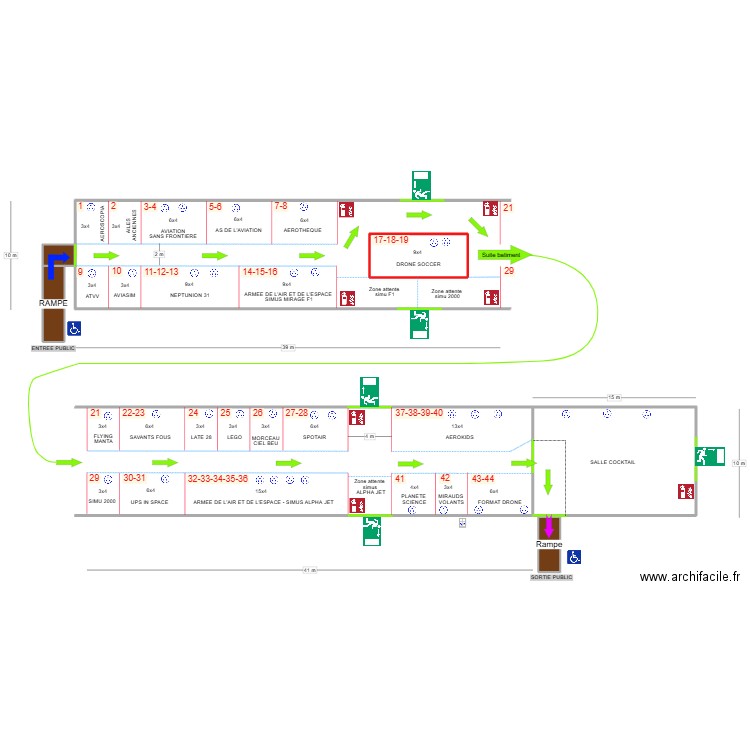 Plans V3. Plan de 5 pièces et 213 m2
