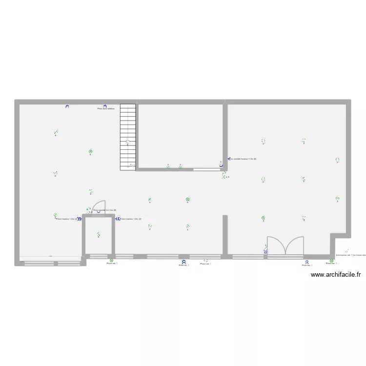 Brasserie Lio &eacute;lectricit&eacute;. Plan de 2  et 167 m²