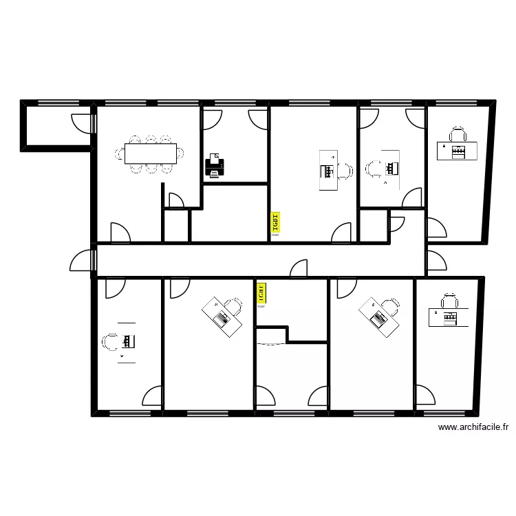 isoard am&eacute;nagement. Plan de 15  et 193 m²