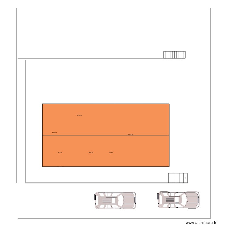 maison. Plan de 6 pièces et 99 m2