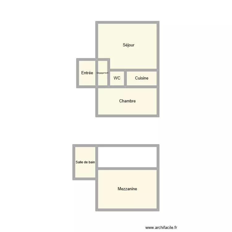 2512 SCI SOTRECIM. Plan de 9  et 20 m²