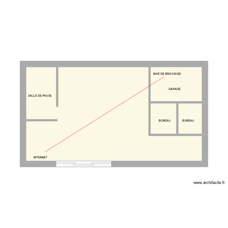 optical center plan. Plan de 