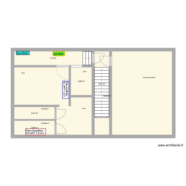 EEPC-Sous-sol. Plan de 0 pièce et 0 m2