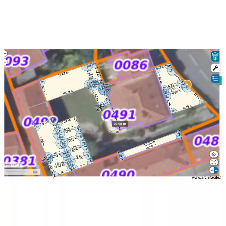 Thorigny parking 6 logements. Plan de 