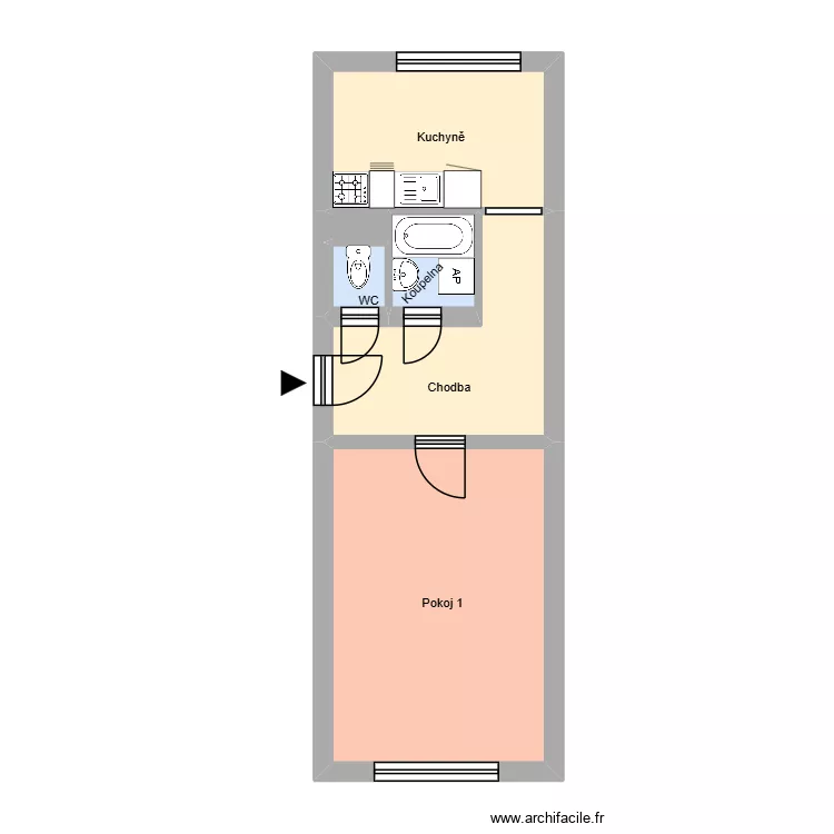 Resslova 510, byt 1. Plan de 10 et 158 m² Resslova 510, byt 1. Plan de 10 et 158 m²