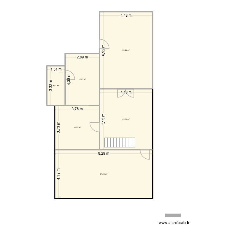 RDC Allee de l'union. Plan de 6 pièces et 118 m2