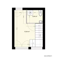 Projet Taounza - RdC - Croquis d'implantation wc