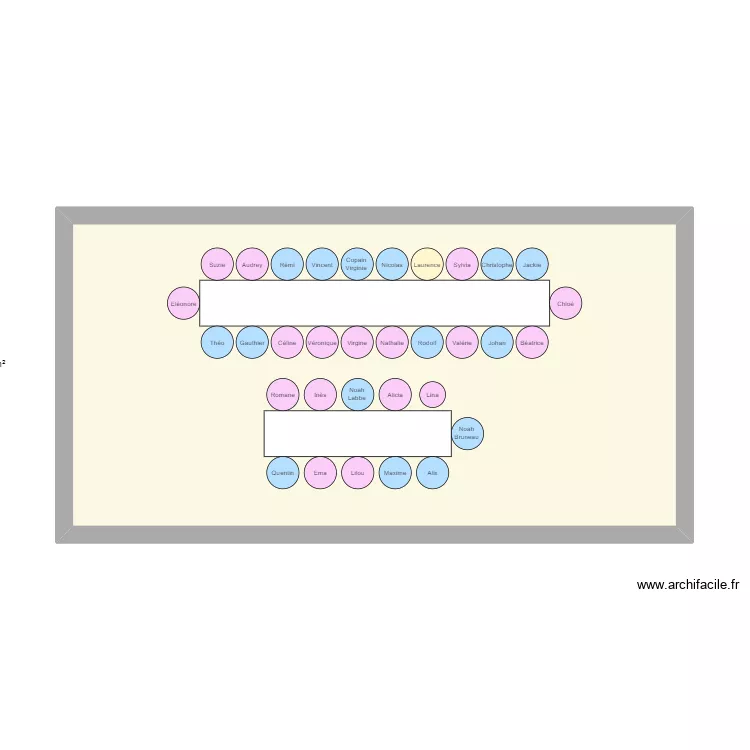 plan de table 40ans. Plan de 